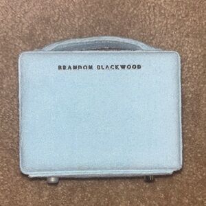 Brandon Blackwood Light Blue Terrycloth Mini Trunk